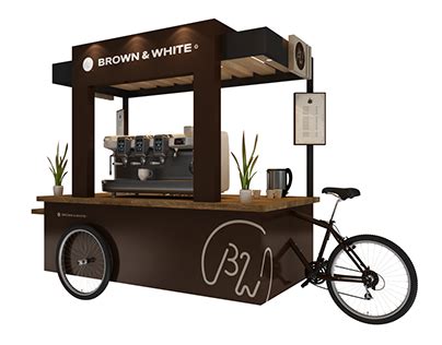 B&w cafe cart | Food cart, Coffee bike, Mobile coffee cart
