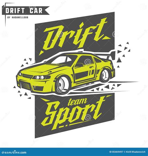 Drift Car Logo, Automotive Logo Design Template Vector Illustration ...