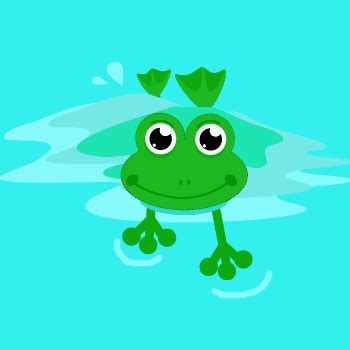 frog swimming clipart - Clip Art Library