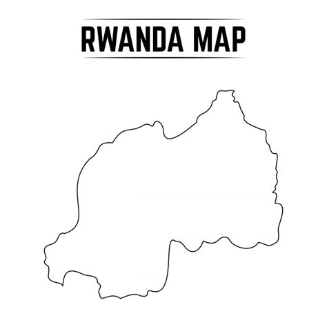 Outline Simple Map of Rwanda 2905414 Vector Art at Vecteezy