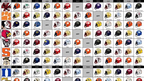 Acc Football Schedule 2022 Printable - Printable Word Searches