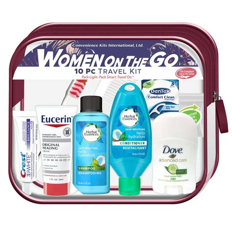 Convenience Kits International, Women's Deluxe 10 PC Travel Kit Featuring: Herbal Essences ...