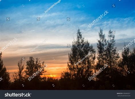 Silhouette Sunset Sky Background Stock Photo 528280351 | Shutterstock