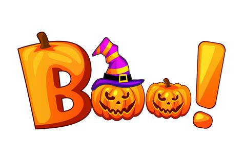 Boo. Halloween banner background with pumpkins. 23639058 PNG