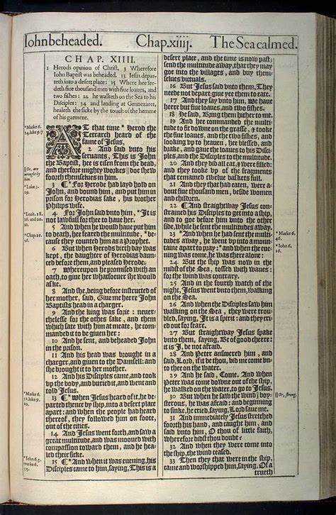 MATTHEW CHAPTER 14 (ORIGINAL 1611 KJV)