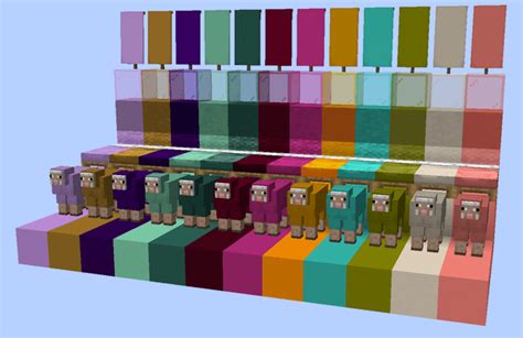 I have added 12 new dyes to Minecraft, and you can play with them too! (Download in comments ...