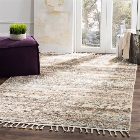 Safavieh Kenya Romeo Natural Braided Fringe Area Rug - Walmart.com - Walmart.com