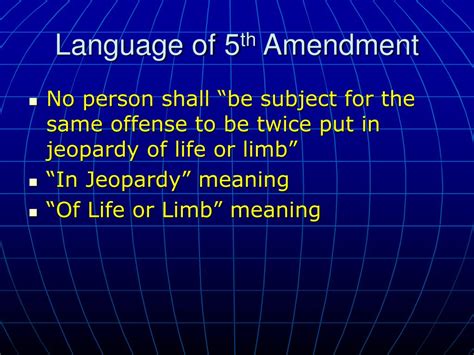 PPT - Fifth Amendment Guarantees Against Double Jeopardy PowerPoint ...