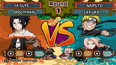 Naruto Shippuden Ultimate Ninja 5 | Sasuke Uchiha/Orochimaru vs Naruto ...