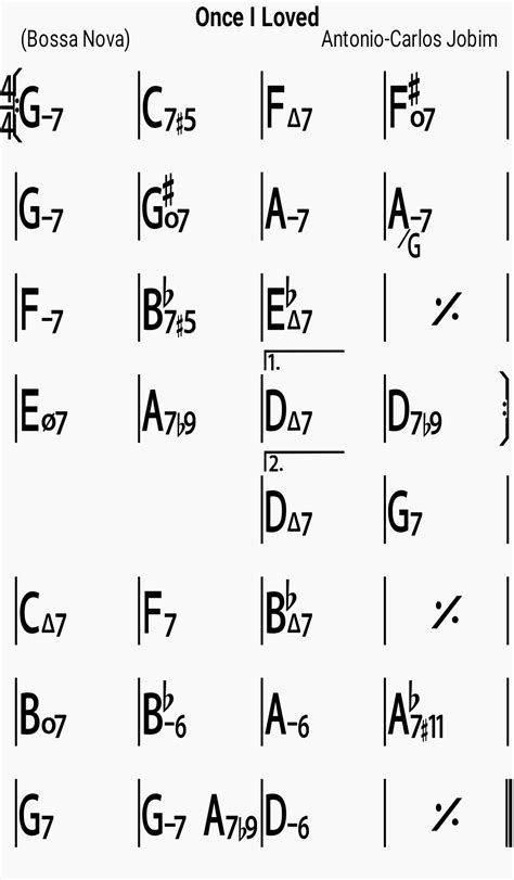 Jazz Standard Repertoire - Once I Loved