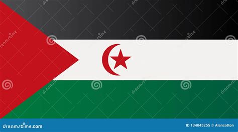 Flag of the Sahrawi Arab Democratic Republic Stock Vector ...