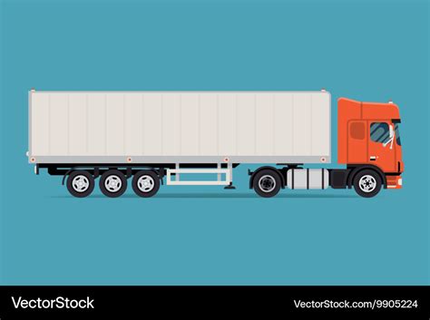 Trailer truck icon Royalty Free Vector Image - VectorStock