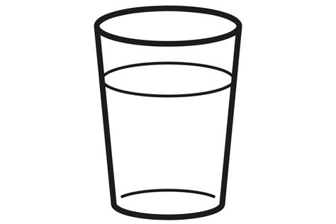 water glass icon on transparent background 17784936 PNG