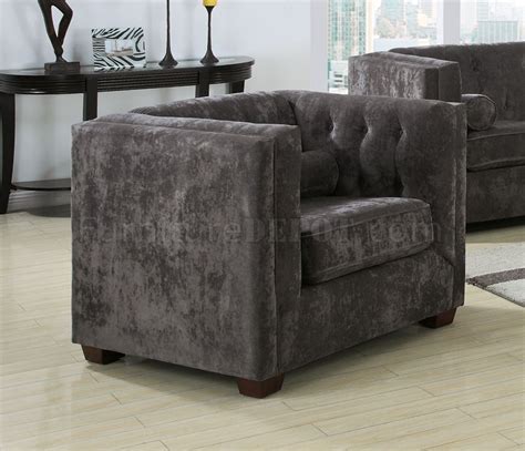 Alexis Sofa in Charcoal Fabric 504491 by Coaster w/Options