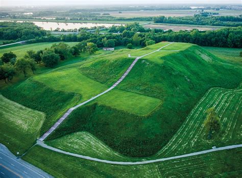 Monks Mound, located at the state of Illinois, is the largest Pre ...