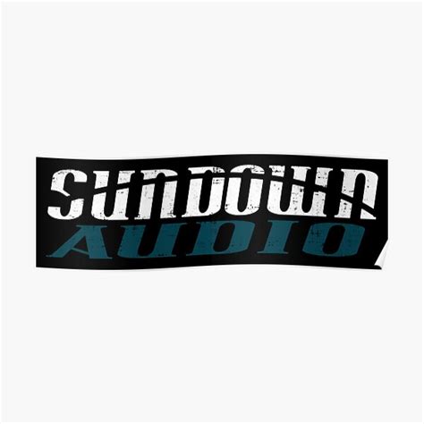 "Sundown Audio" Poster for Sale by ScabbySnow | Redbubble