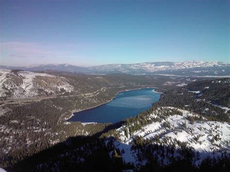 Gorgeous view of Donner Lake from Donner Peak | Donner lake, Gorgeous ...