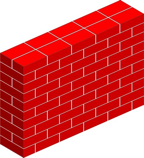 Red Brick Wall Vector Clipart image - Free stock photo - Public Domain photo - CC0 Images