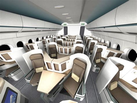 Airbus A350 900 with interior 3D Model .max .obj .3ds .fbx .c4d .lwo .lw .lws - CGTrader.com
