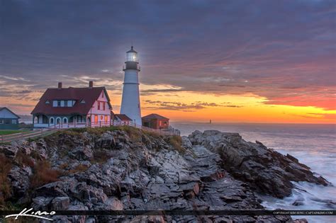 Cape Elizabeth Lighthouse Sunrise at Fort Williams Park