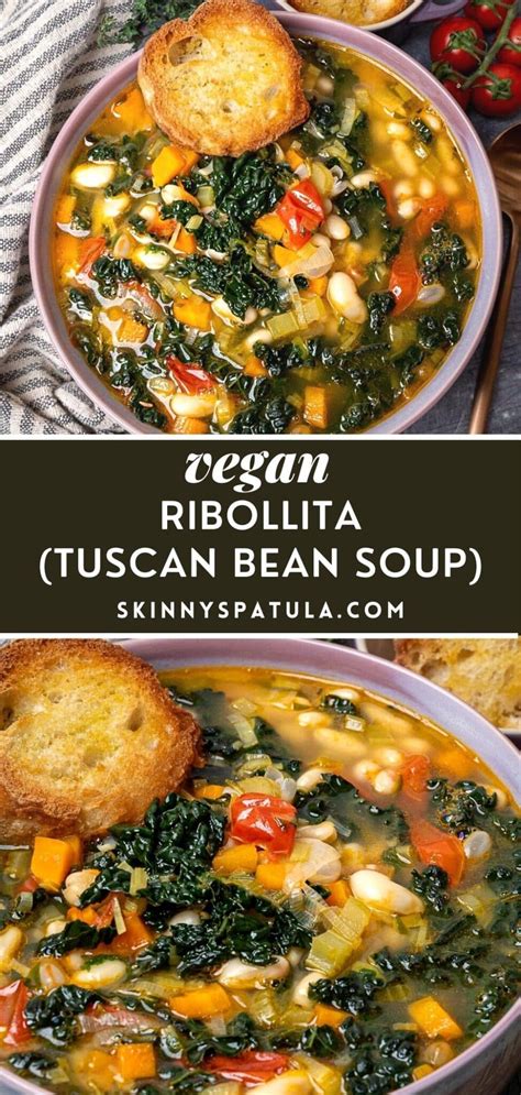 Tuscan White Bean and Kale Soup (Ribollita) – Skinny Spatula