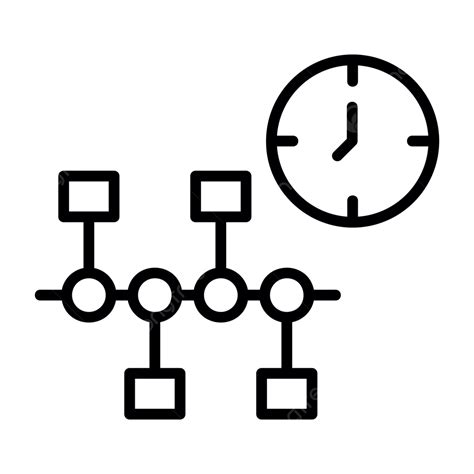 Timeline Line Icon Vector, Timeline Icon, Flowchart, Goal PNG and ...