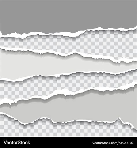 Torn Paper Edges Ripped Paper Vector Torn Paper Realistic Edge Png | Sexiz Pix