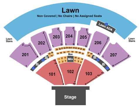 Walnut Creek Amphitheatre Seating View | Elcho Table