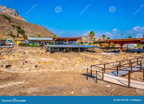 MAGDALA, ISRAEL, SEPTEMBER 15, 2018: View of the Ruins of Magdala Near ...