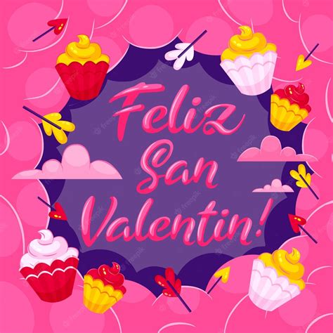 Free Vector | Gradient illustration of happy valentine's day in spanish