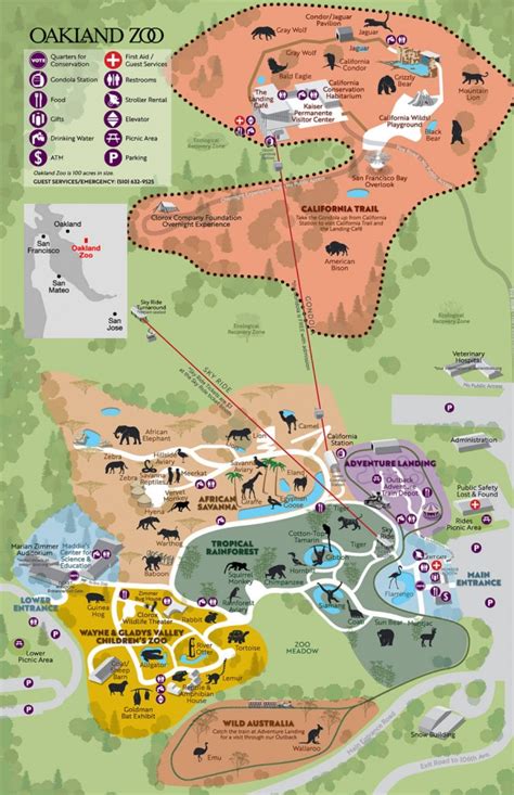 Oakland Zoo California Trail Map | Printable Maps