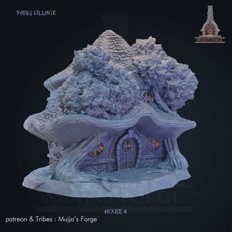 3D Printable FAIRY VILLAGE - HOUSE 4 by MUJJA'S FORGE