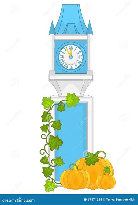 Cinderella Clock Clip Art