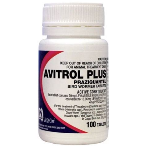 Avitrol Bird Wormer 100's