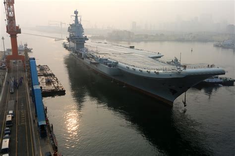 Chinese Navy Building 'Super Carrier' As Its Second Aircraft Carrier Shandong Completes Sea ...
