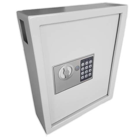 Futura 40 Key Safe Digital Key Cabinet Safe Box, Electronic Combination Lock, Wall or Floor ...