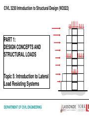 Introduction to Lateral Load Resisting Systems: Design Concepts ...