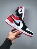 Jual Sepatu Sneakers Pria Nike Air Jordan 1 Low Black Toe Premium Original BNIB High Quality di ...