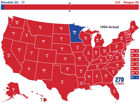 Presidential Election of 1984 - 270toWin