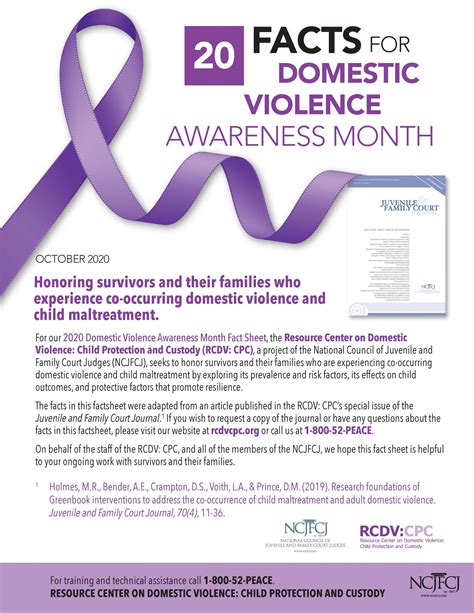 NCJFCJ Observes October as Domestic Violence Awareness Month with New ...