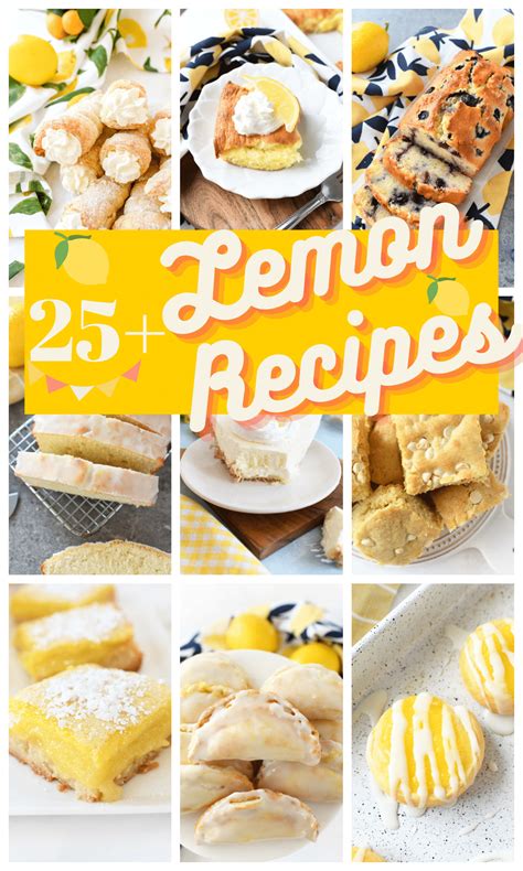 25+ Lemon Recipes to Try Today - Savvy Saving Couple