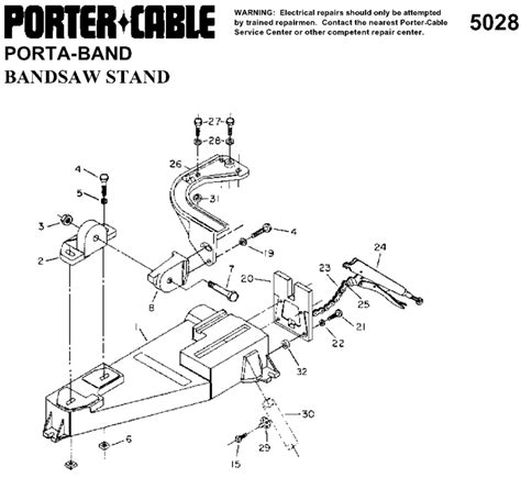 Porter Cable 5028 Band Saw Parts - Porter Cable Band Saw Parts - Porter Cable Parts - Tool Parts