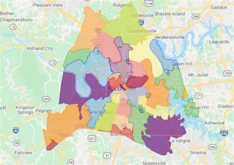 Zip Code of Nashville Map Tennessee - Clients First. Always.