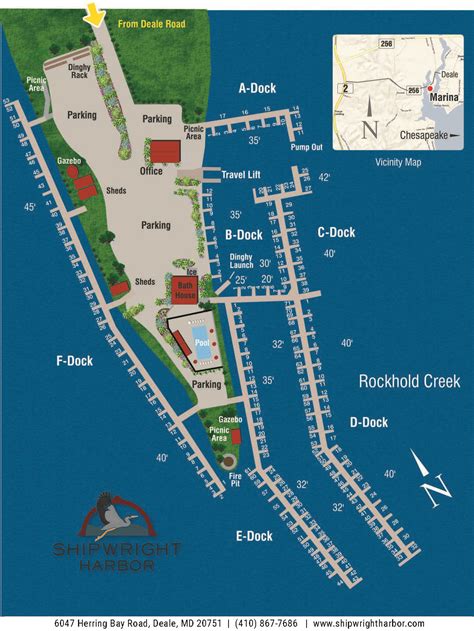 Marina Map | Shipwright Harbor Marina