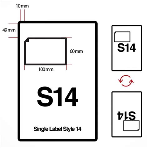 10 Sheets of 100mm x 60mm S14 Integrated Removable Self Adhesive Labels Invoicing Labels - Etsy.de