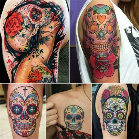 Mexican Sugar Skull Tattoos - Calavera Ink Ideas - Day of the Dead