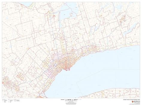 Greater Toronto Postal Code Map | Area map, Map, Postal