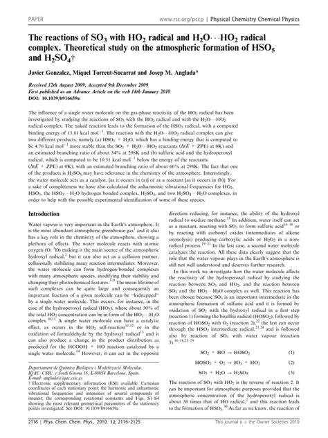 Constante de Reação de H2SO4 | PDF | Chemical Reactions | Radical (Chemistry)