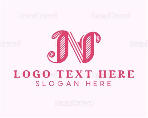 Vintage Fashion Boutique Letter N Logo | BrandCrowd Logo Maker