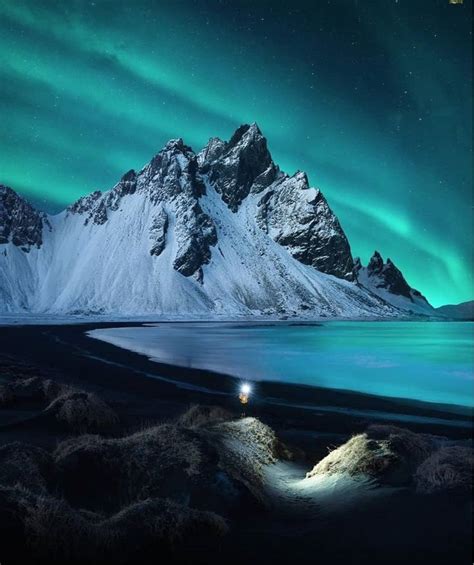 Vestrahorn- Stokksnes | Northern lights photography, Northern lights ...